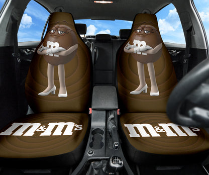 M&M Brown Chocolate Fantasy Car Seat Covers Car Accessories Ci220517-05