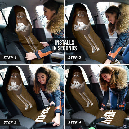 M&M Brown Chocolate Fantasy Car Seat Covers Car Accessories Ci220517-05