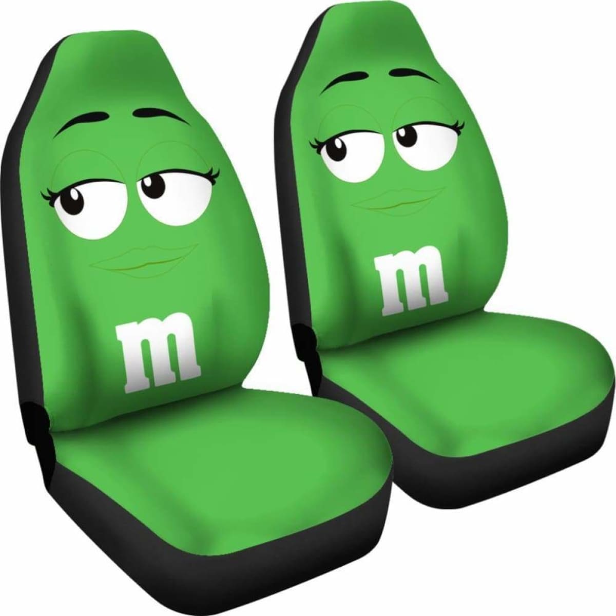 M&M Chocolate Car Seat Covers 2 Universal Fit 051012