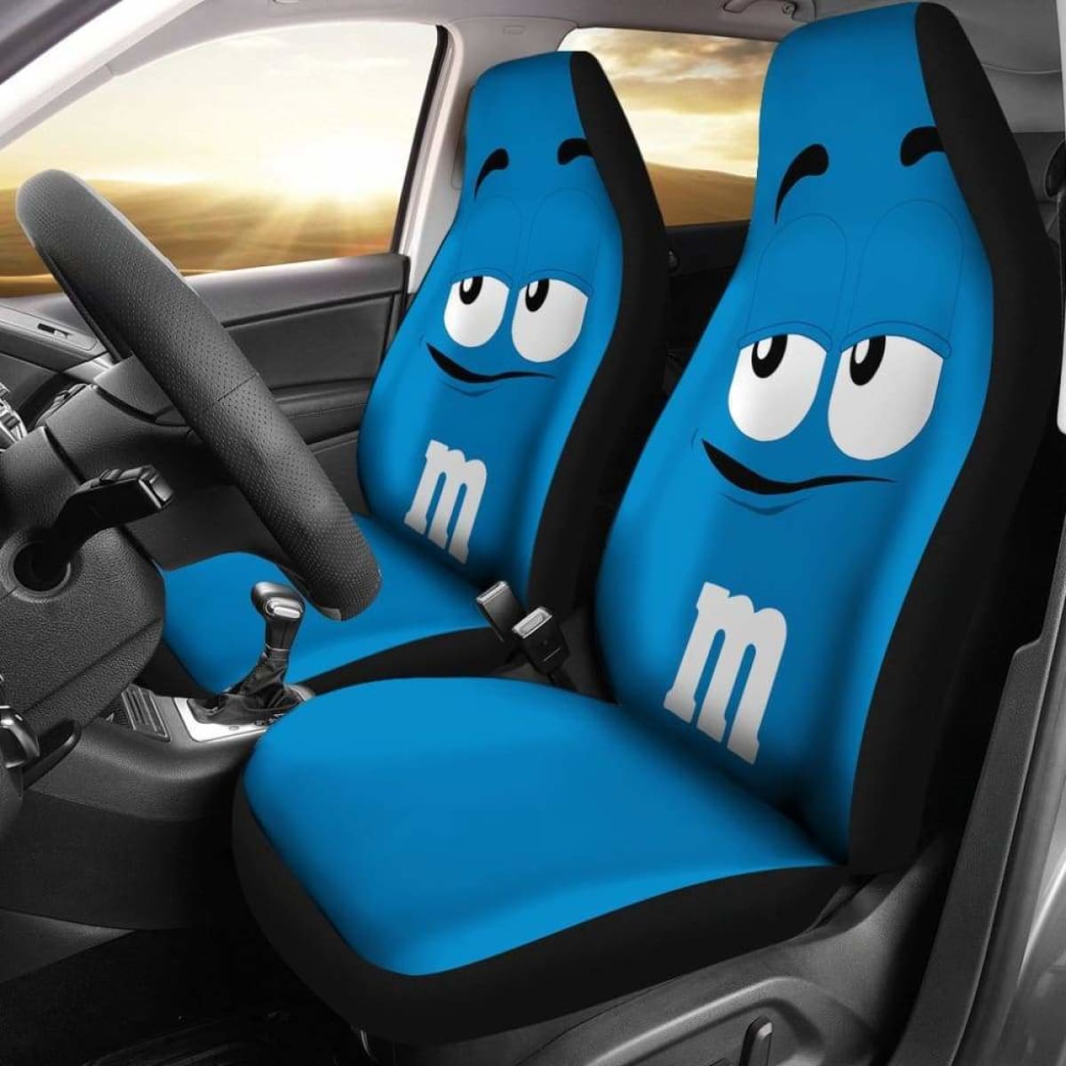 M&M Chocolate Car Seat Covers Universal Fit 051012