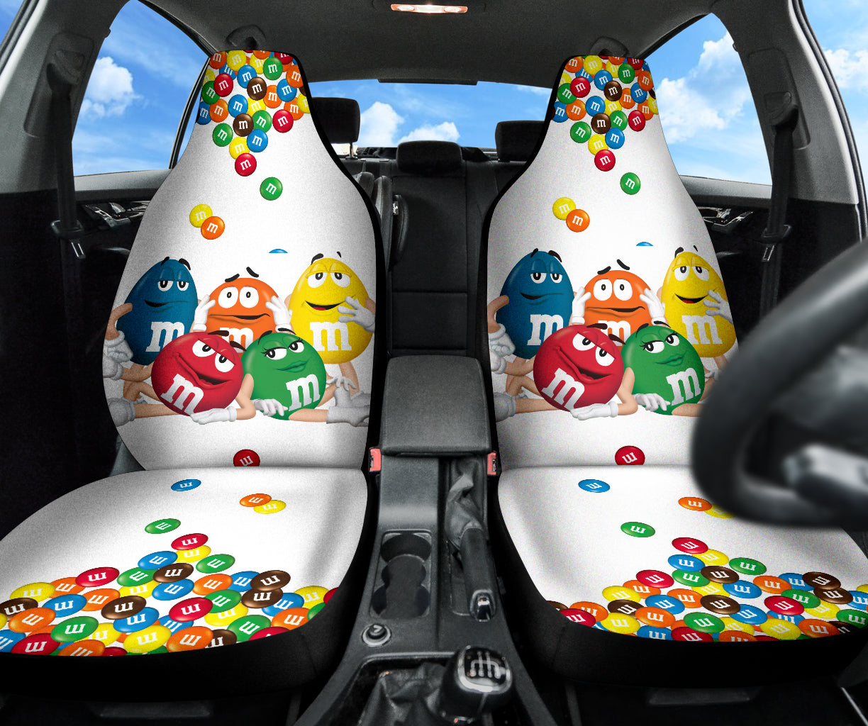 M&M Chocolate Fantasy Car Seat Covers Car Accessories Ci220523-03