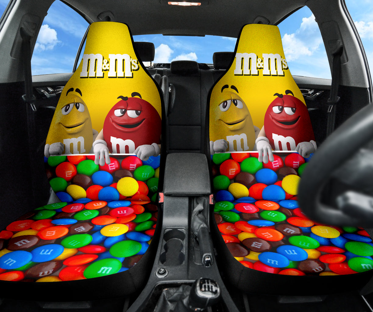 M&M Chocolate Fantasy Car Seat Covers Car Accessories Ci220523-02