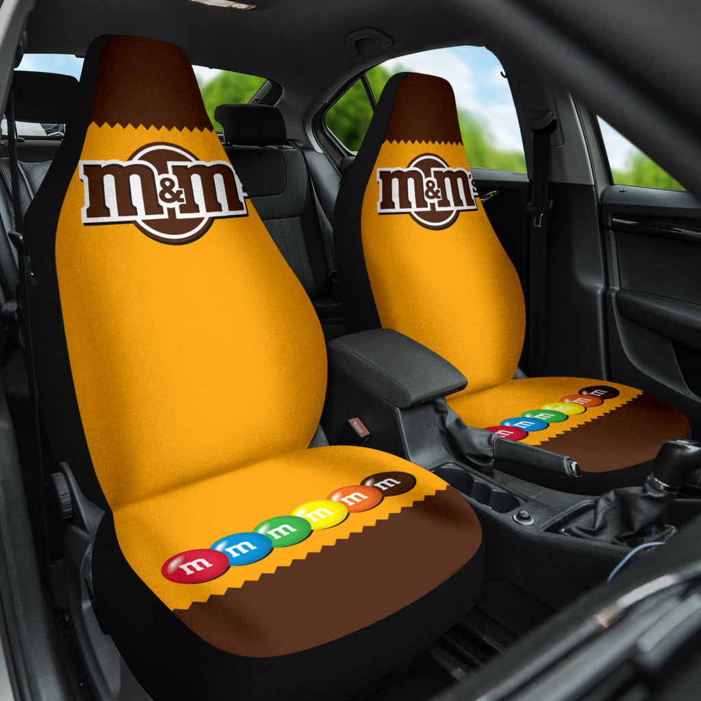 M&M Chocolate Logo Car Seat Covers Car Accessories Ci220523-10