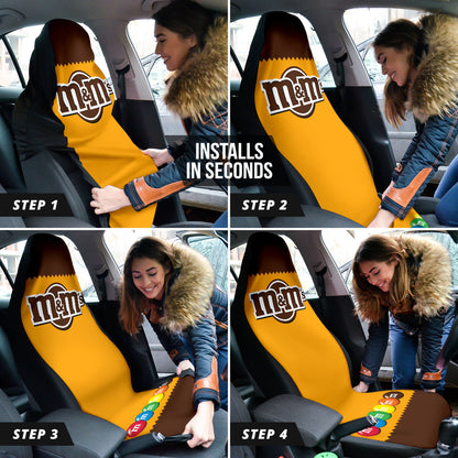 M&M Chocolate Logo Car Seat Covers Car Accessories Ci220523-10