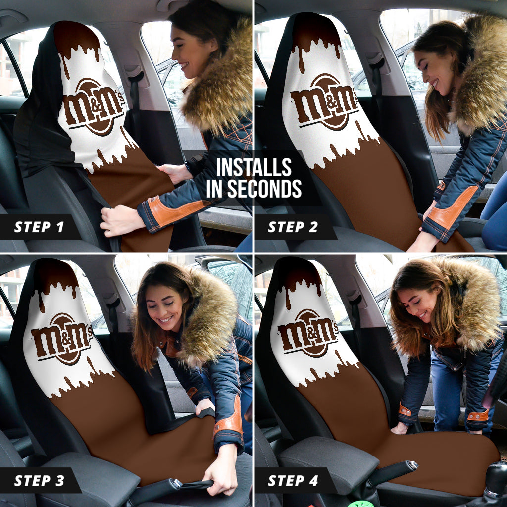 M&M Chocolate Logo Car Seat Covers Car Accessories Ci220523-09