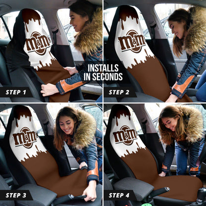 M&M Chocolate Logo Car Seat Covers Car Accessories Ci220523-09