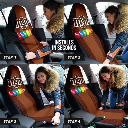 M&M Chocolate Logo Car Seat Covers Car Accessories Ci220523-08
