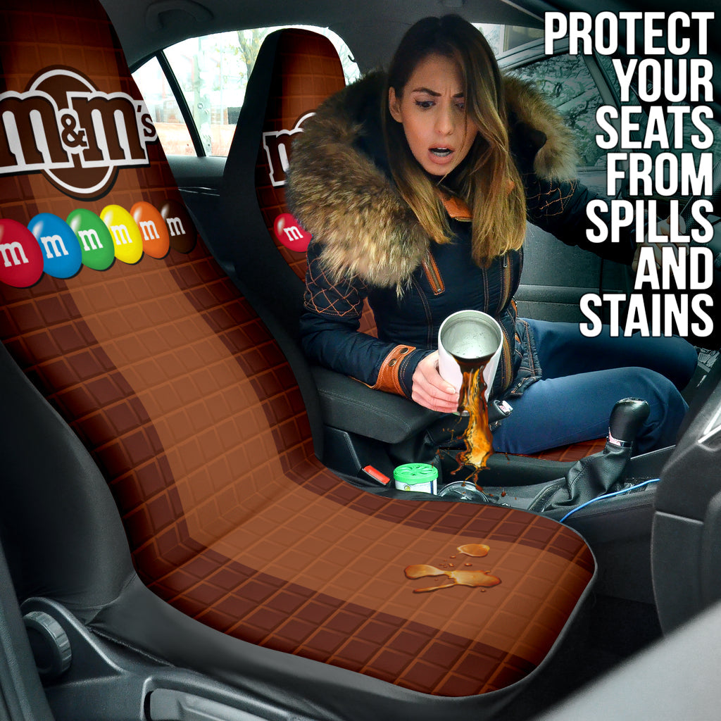 M&M Chocolate Logo Car Seat Covers Car Accessories Ci220523-08