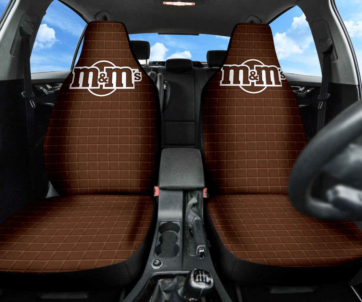 M&M Chocolate Logo Car Seat Covers Car Accessories Ci220523-07