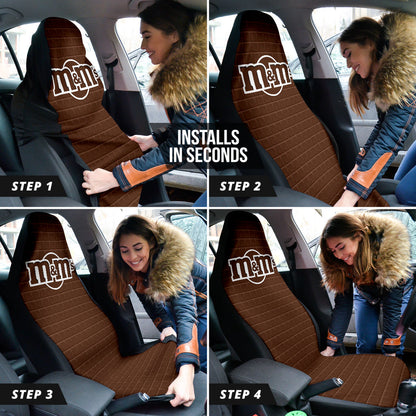 M&M Chocolate Logo Car Seat Covers Car Accessories Ci220523-07