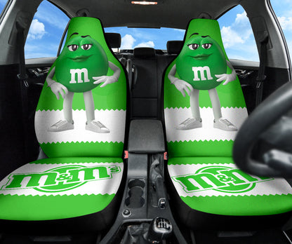M&M Green Chocolate Fantasy Car Seat Covers Car Accessories Ci220517-09