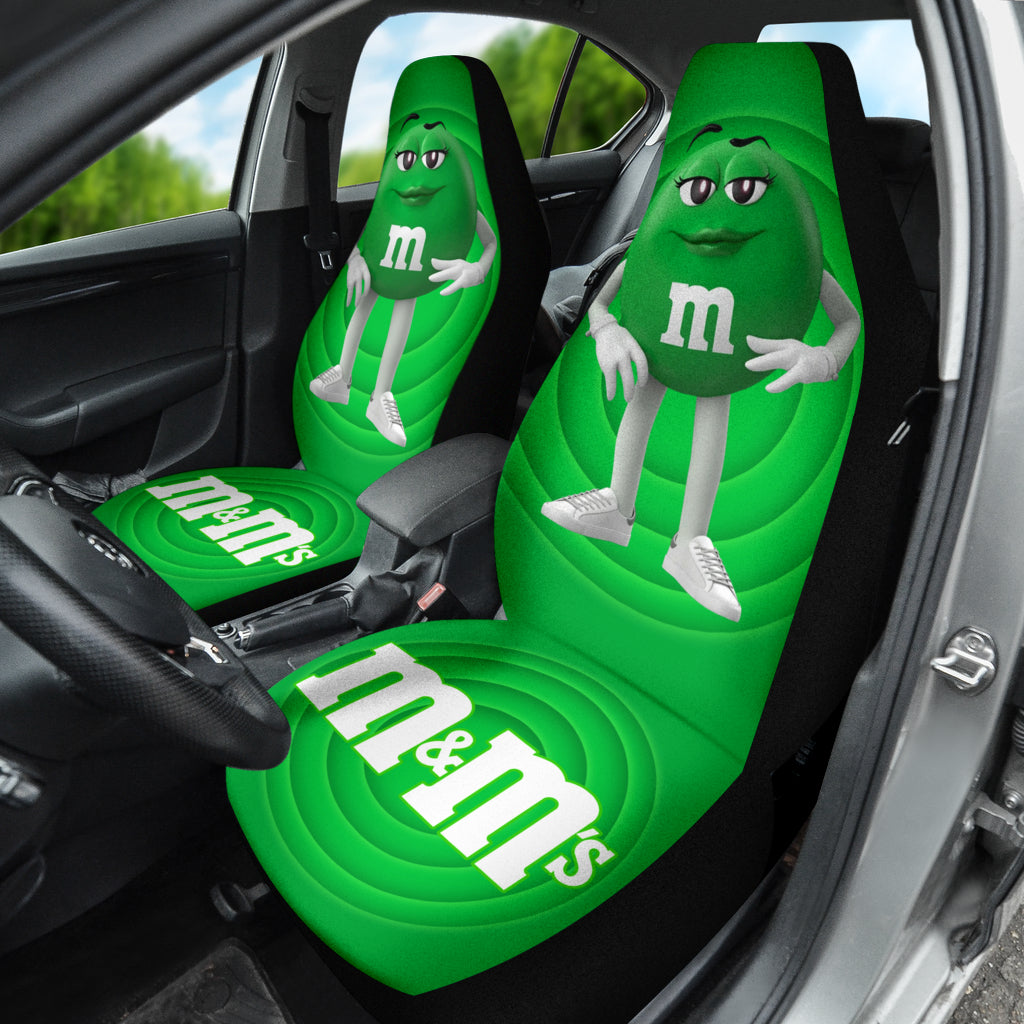 M&M Green Chocolate Fantasy Car Seat Covers Car Accessories Ci220517-03