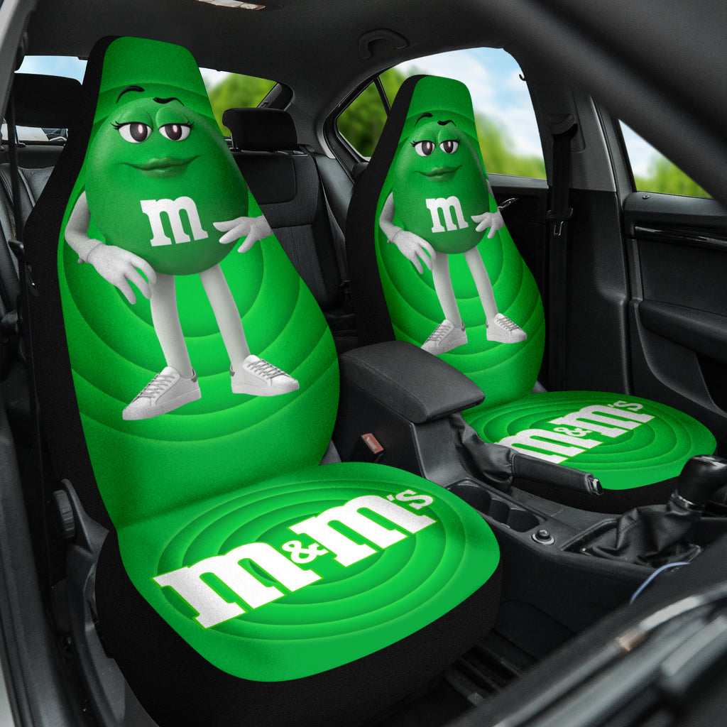 M&M Green Chocolate Fantasy Car Seat Covers Car Accessories Ci220517-03