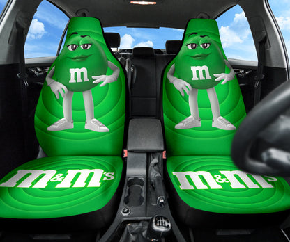 M&M Green Chocolate Fantasy Car Seat Covers Car Accessories Ci220517-03