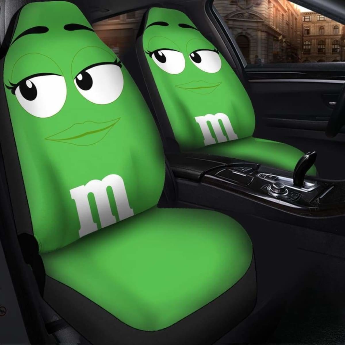 M&M Green Chocolate Seat Covers 101719 Universal Fit