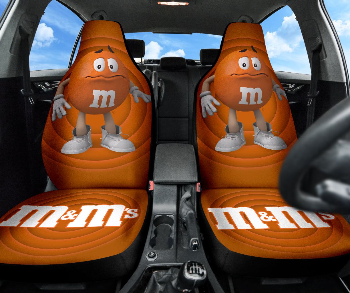 M&M Orange Chocolate Fantasy Car Seat Covers Car Accessories Ci220517-02