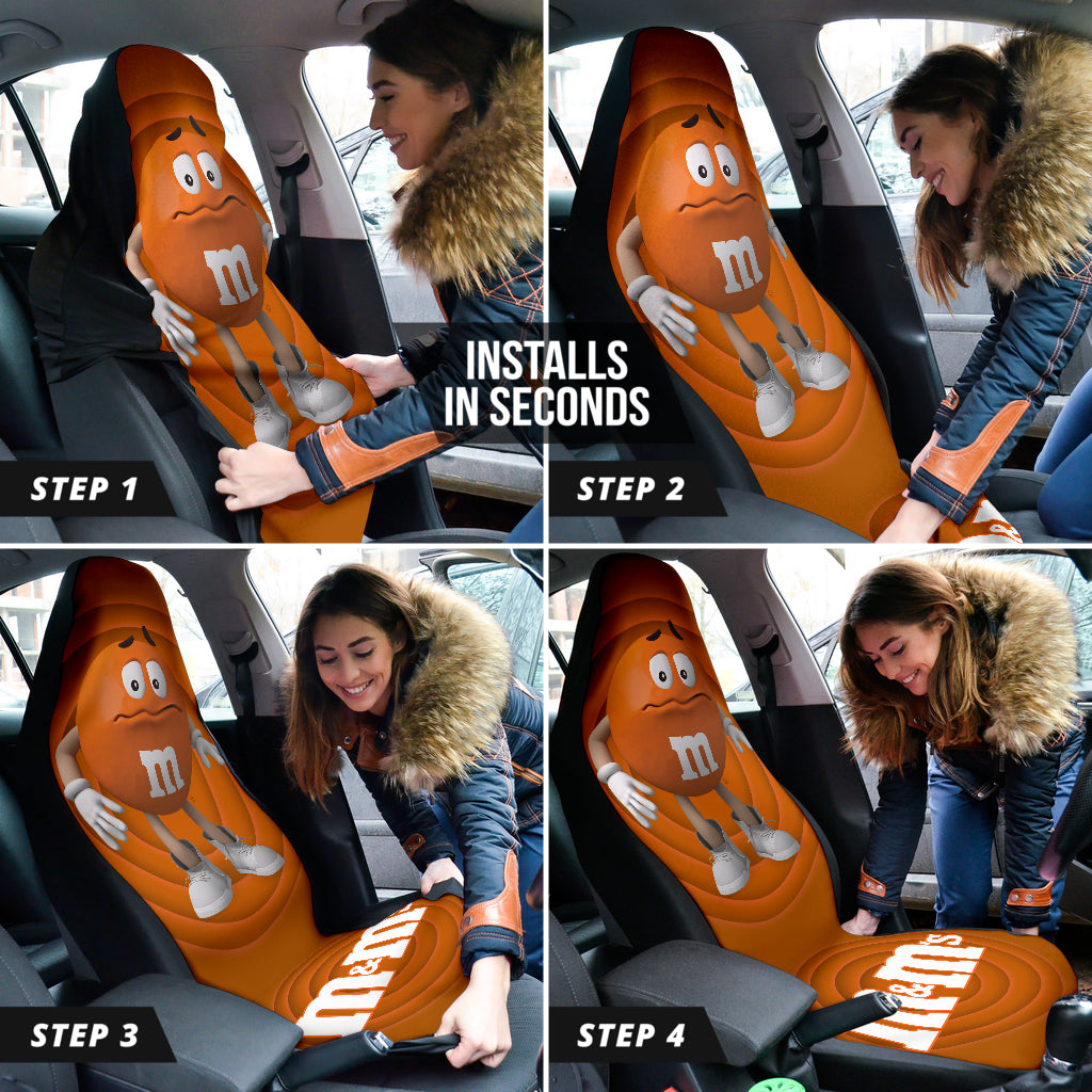 M&M Orange Chocolate Fantasy Car Seat Covers Car Accessories Ci220517-02