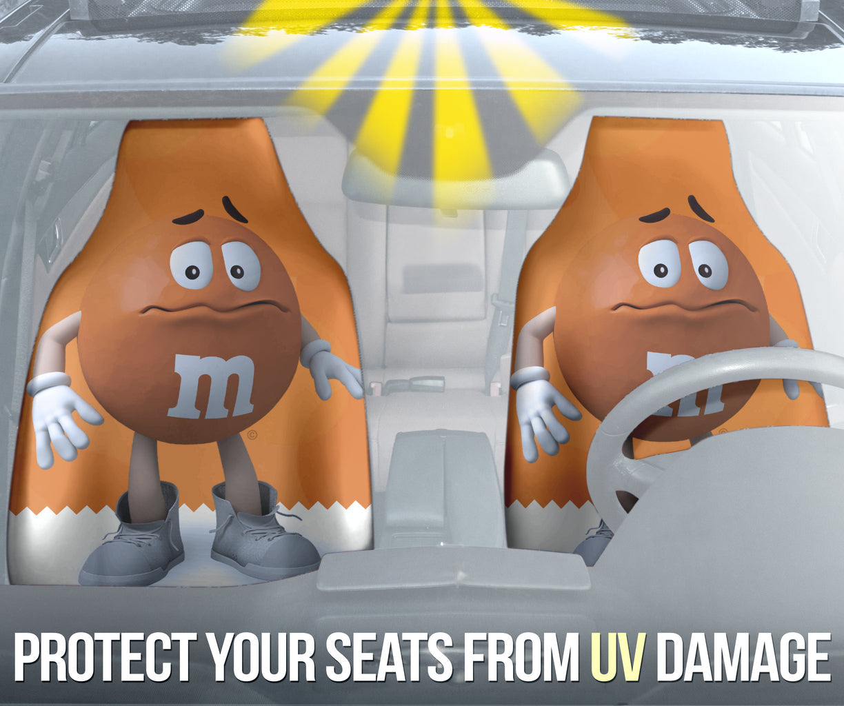 M&M Orange Chocolate Fantasy Car Seat Covers Car Accessories Ci220517-07