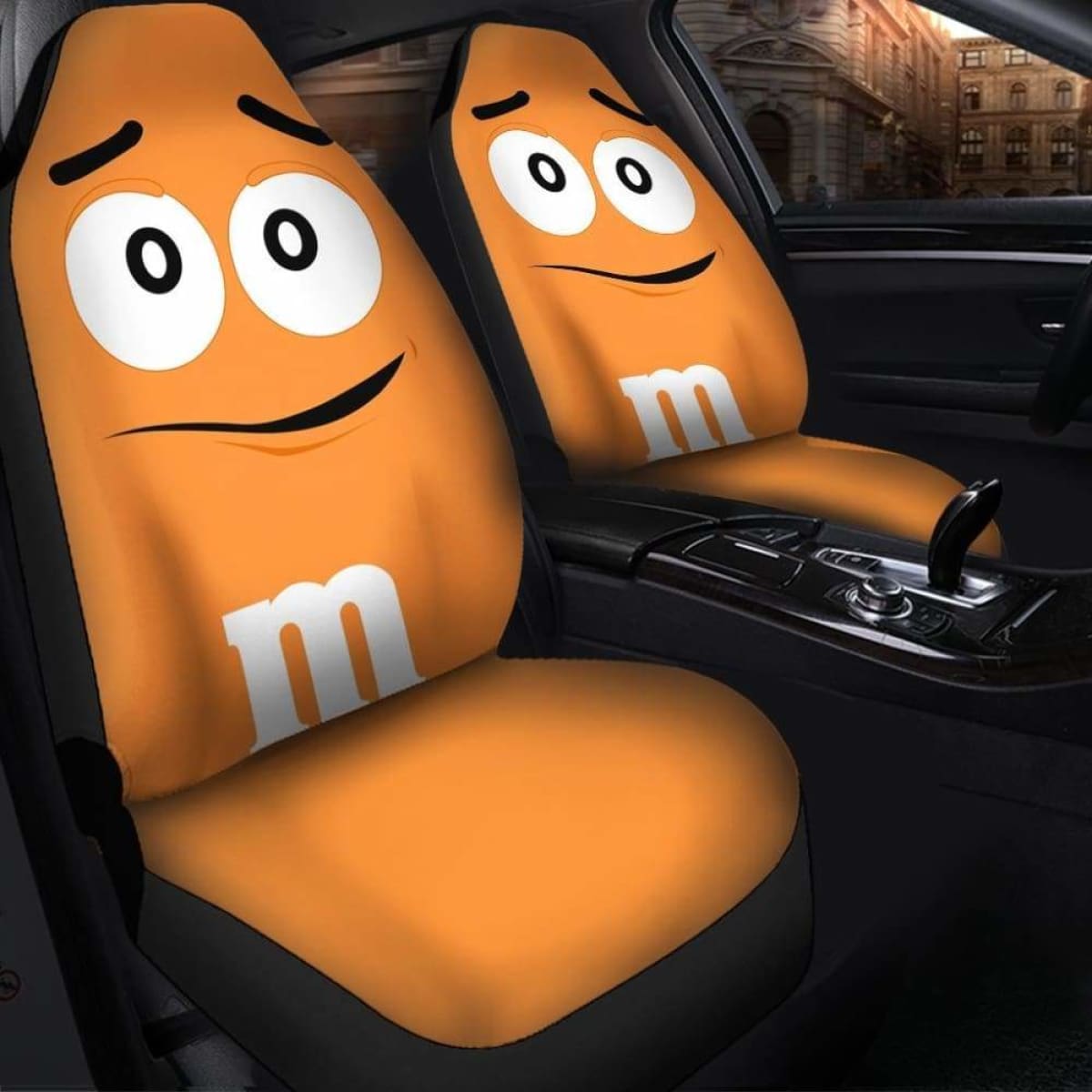 M&M Orange Chocolate Seat Covers 101719 Universal Fit