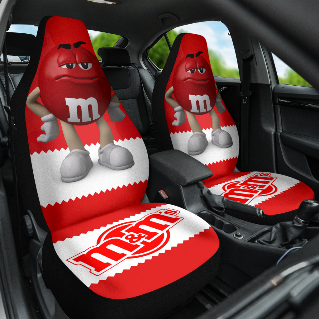 M&M Red Chocolate Fantasy Car Seat Covers Car Accessories Ci220517-08