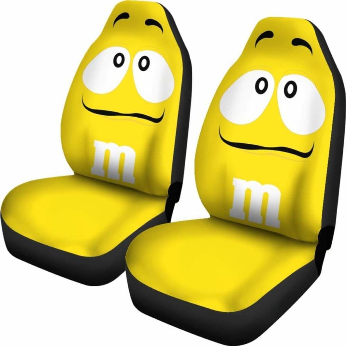 M&M Yellow Chocolate Seat Covers 101719 Universal Fit
