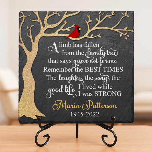 The Good Life I Lived While I Was Strong - Personalized Memorial Stone, Human Grave Marker - Memorial Gift, Sympathy Gift