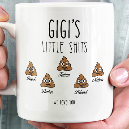 Funny Gigi Coffee Mug – Personalized Gift for Gigi with Kids’ Names - PersonalizedFury