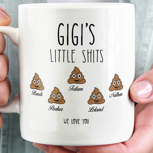 Funny Gigi Coffee Mug – Personalized Gift for Gigi with Kids’ Names - PersonalizedFury