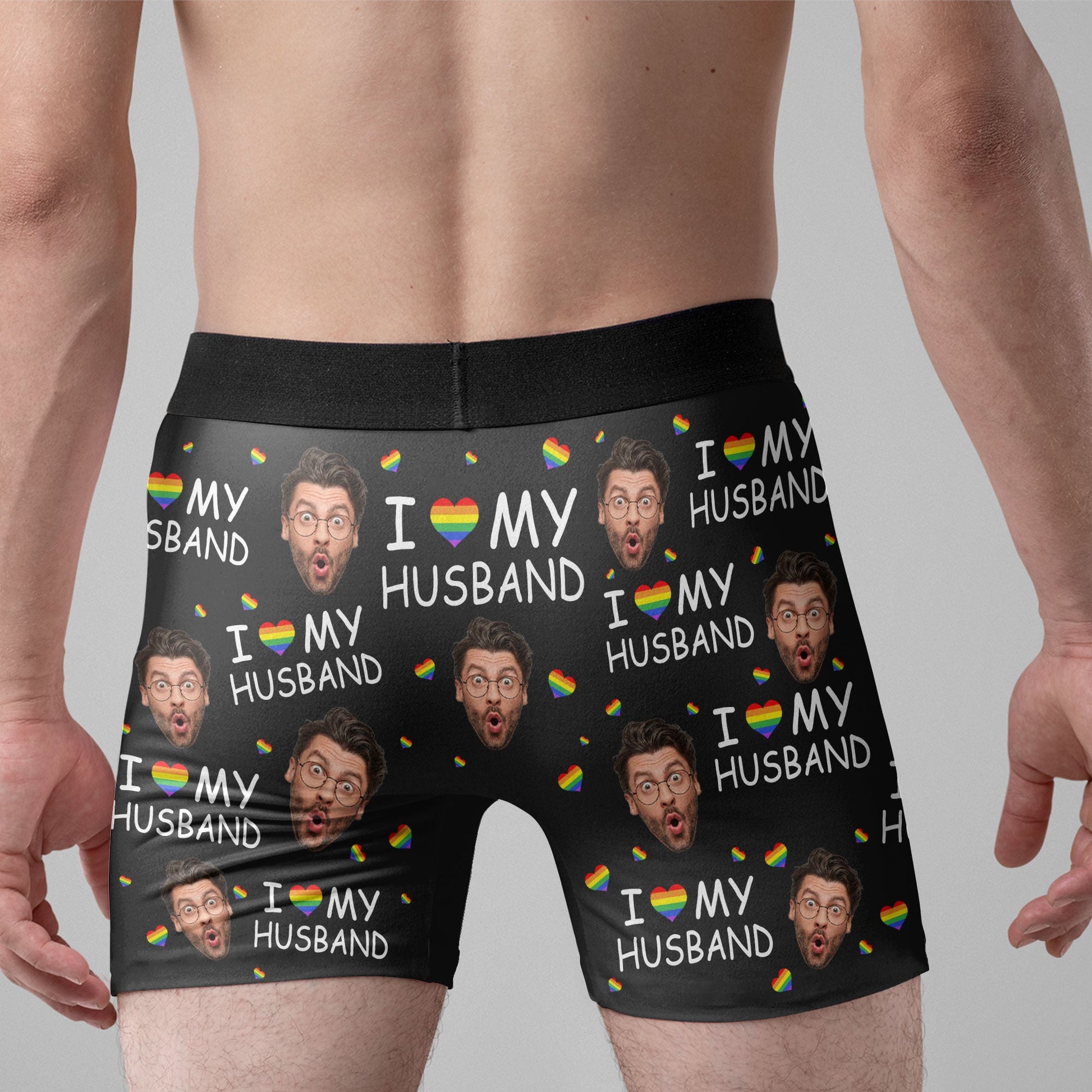 I Love My Husband - Personalized Men's Boxer Briefs