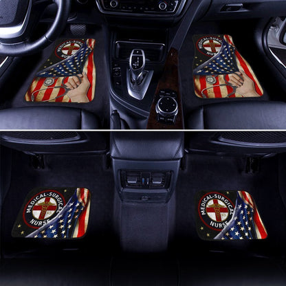 MSN Nursing Car Floor Mats Custom American Flag Car Accessories