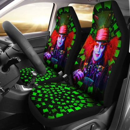 Mad Hatter Car Seat Covers Alice In Wonderland Movie Fan Gift Universal Fit 051012