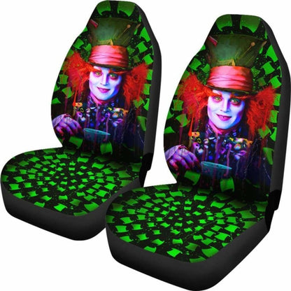 Mad Hatter Car Seat Covers Alice In Wonderland Movie Fan Gift Universal Fit 051012