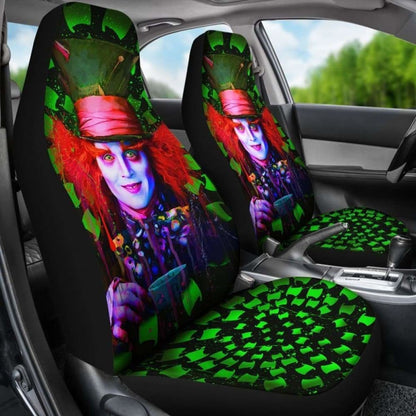 Mad Hatter Car Seat Covers Alice In Wonderland Movie Fan Gift Universal Fit 051012