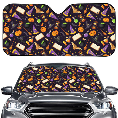 Magic Wizard Pattern Print Car Windshield Sun Shade
