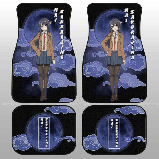 Mai Sakurajima Car Floor Mats Custom Bunny Girl Senpai Car Accessories