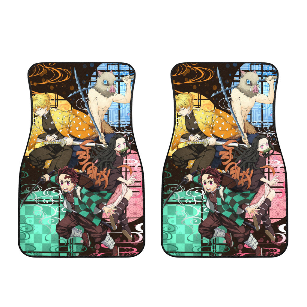 Main Character Car Floor Mats Custom Demon Slayer Anime Car Accessories
