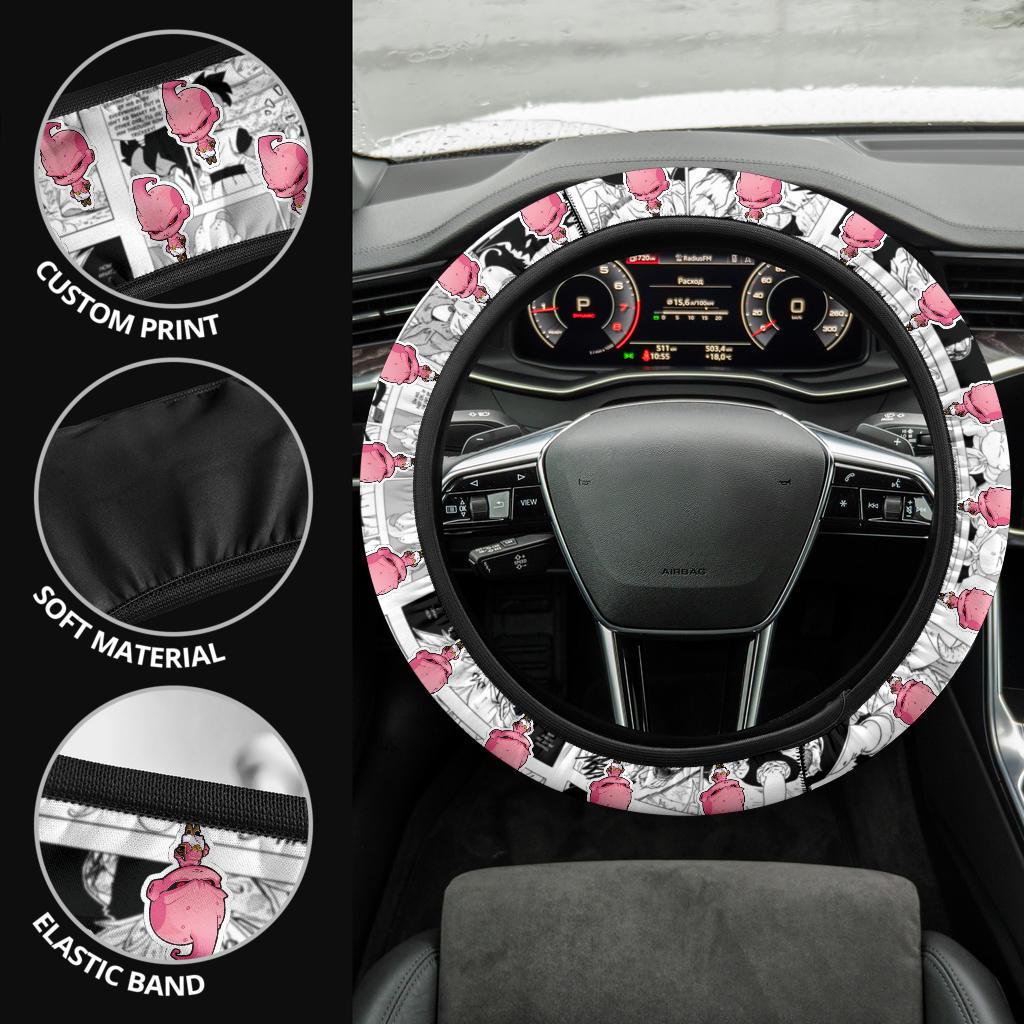 Majin Buu Anime Custom Car Steering Wheel Cover