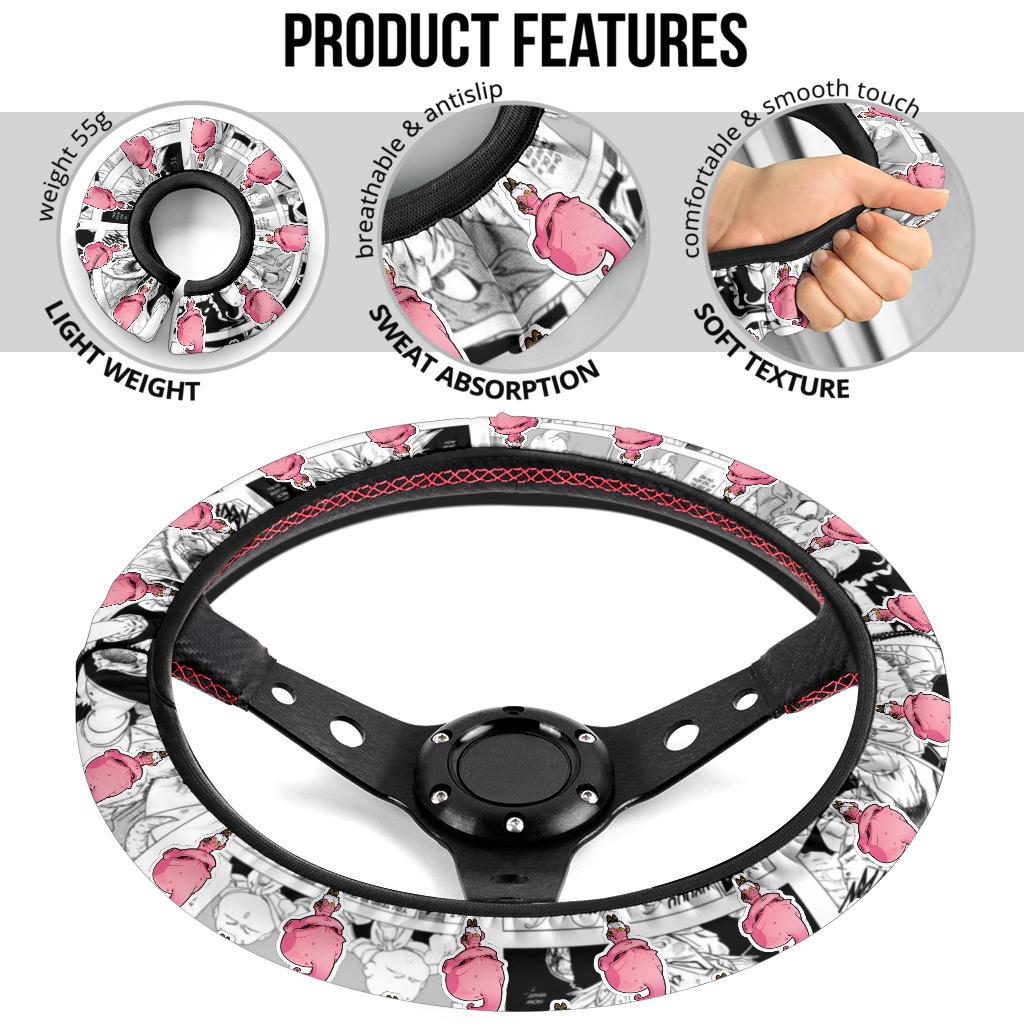 Majin Buu Anime Custom Car Steering Wheel Cover
