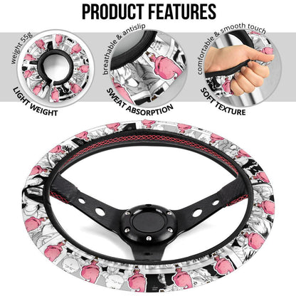 Majin Buu Anime Custom Car Steering Wheel Cover