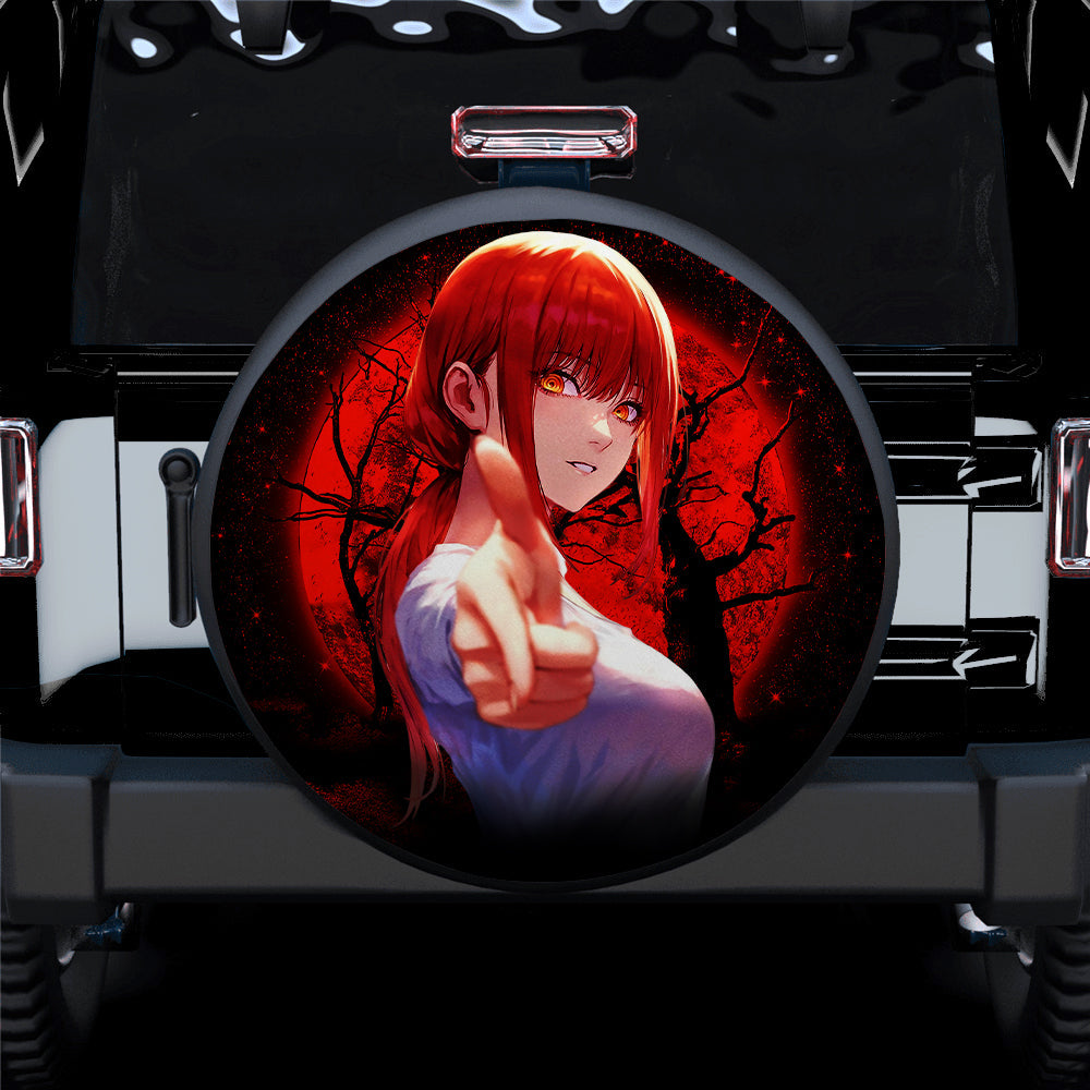 Makima Chainsaw Man 2 Moonlight Jeep Car Spare Tire Cover