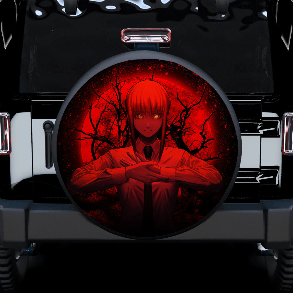 Makima Chainsaw Man Anime Moonlight Jeep Car Spare Tire Cover