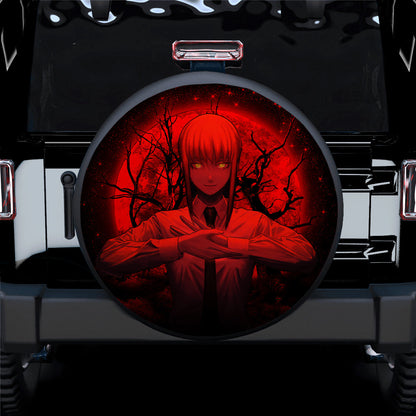 Makima Chainsaw Man Anime Moonlight Jeep Car Spare Tire Cover
