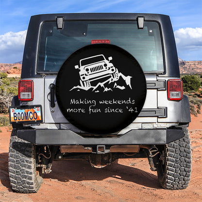 Making Weekends More Fun Since 41 Jeep Car Spare Tire Cover