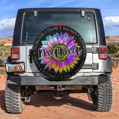 Mama Sunflower Car Spare Tire Cover