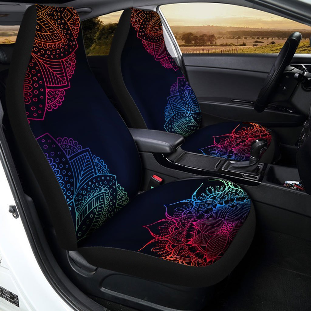 Mandala Car Seat Covers Custom Mandala Car Accessories