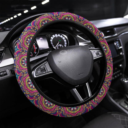Mandala Steering Wheel Covers Custom Mandala Coloring Car Accessories