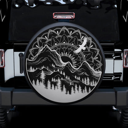 Mandala Sunrise Moutain Wild Car Spare Tire Cover