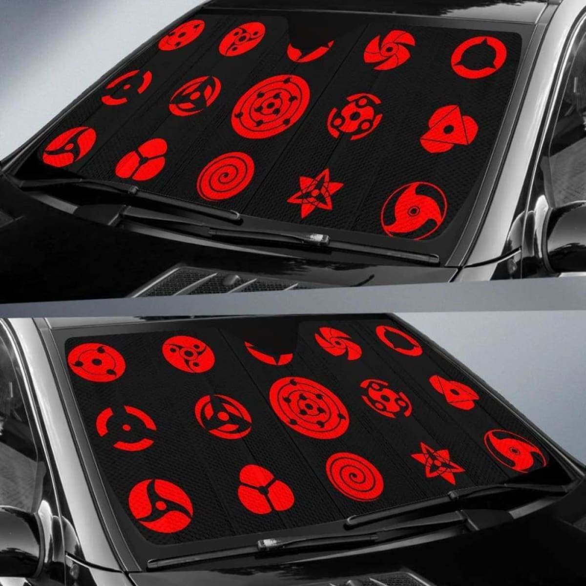 Mangekyo Sharinga Eyes Car Sun Shades 918b Universal Fit