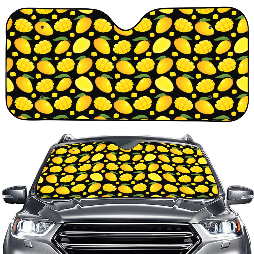 Mango Pattern Print Car Windshield Sun Shade
