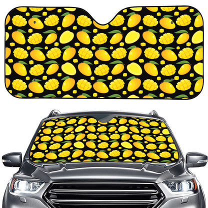 Mango Pattern Print Car Windshield Sun Shade